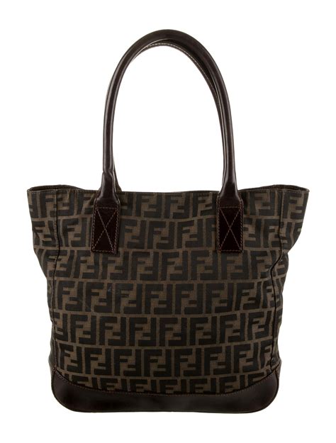 fendi roma canvas tote|fendi zucca shopper tote.